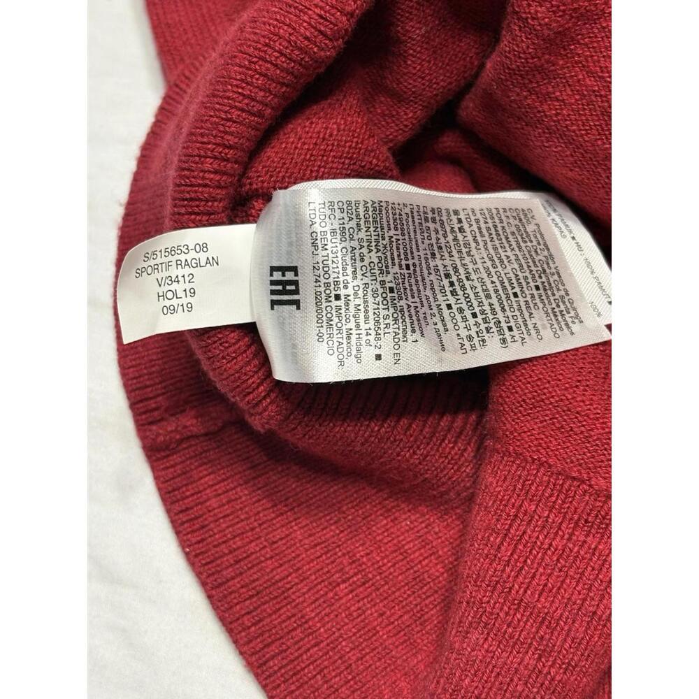 Banana Republics Organic SLUB Cotton Men’s Large Red Sweater - Picture 11 of 11